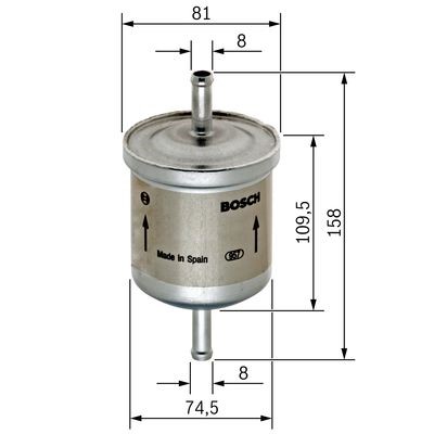 Brændstof-filter BOSCH BOSCH Brændstof-filter BOSCH BOSCH