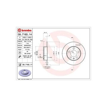 Bremseskive Solid, Bagaksel BREMBO BREMBO