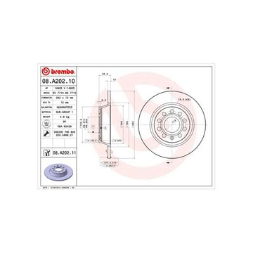 Bremseskive Solid, Bagaksel BREMBO BREMBO