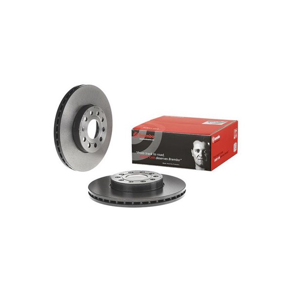 Bremseskive Indvendig ventileret, Foraksel BREMBO BREMBO