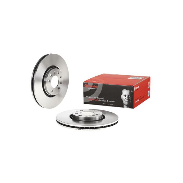 Bremseskive Indvendig ventileret, Foraksel BREMBO BREMBO