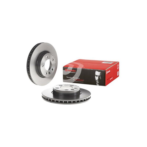 Bremseskive Indvendig ventileret, Foraksel BREMBO BREMBO