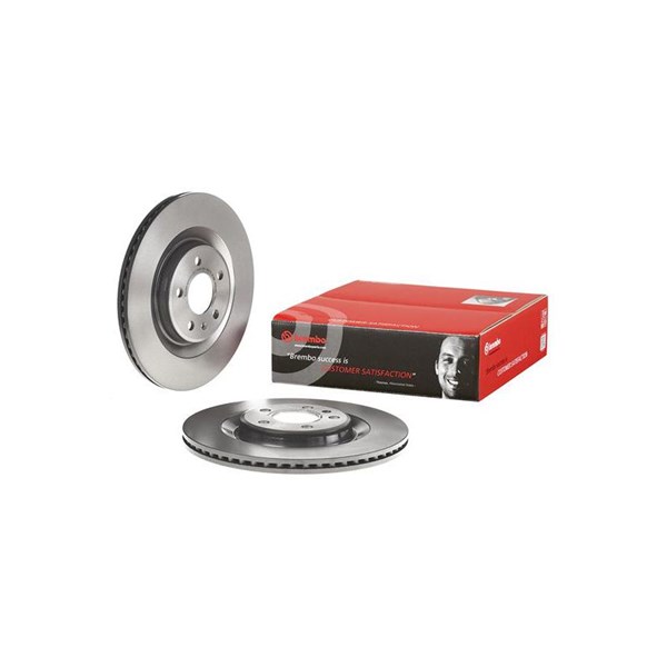 Bremseskive Indvendig ventileret, Bagaksel, Foraksel BREMBO BREMBO