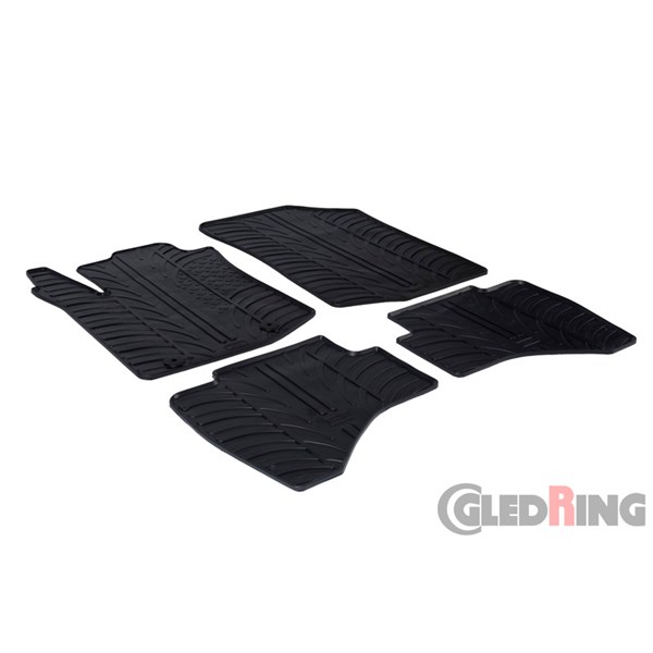 Bilmåtter GledRing Citroën C1 II / Peugeot 108 2014– gummi, Foran GledRing