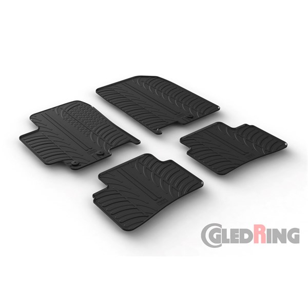 Bilmåtter GledRing Kia Stonic / RIO IV 2017– gummi 4 dele, Foran  GledRing