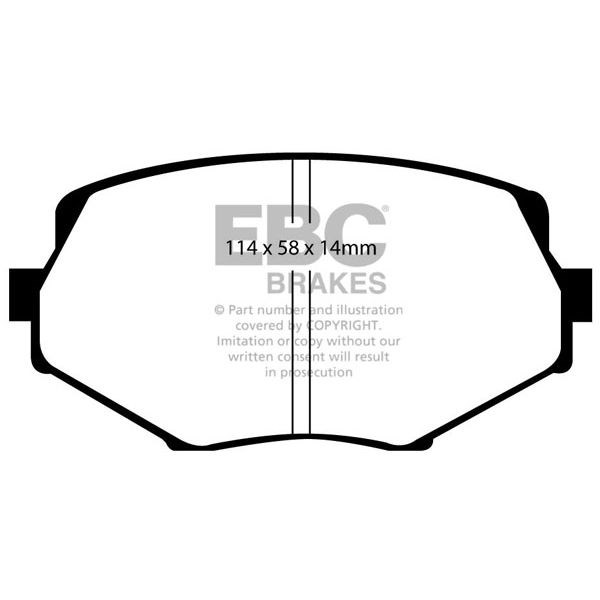Bremsebelægning GREENSTUFF EBC BRAKES EBC Brakes