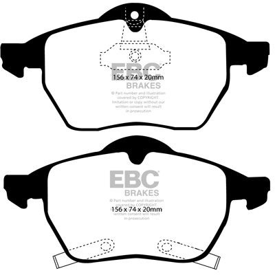 Bremsebelægning GREENSTUFF EBC BRAKES EBC Brakes