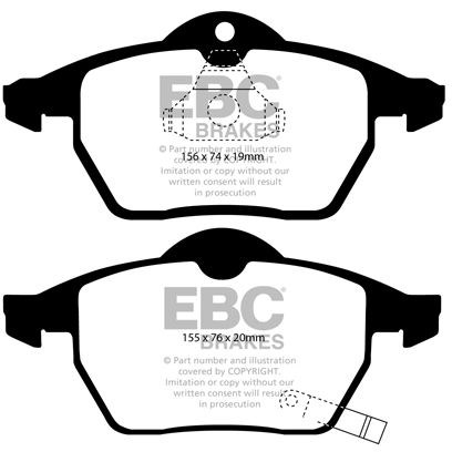 Bremsebelægning GREENSTUFF EBC BRAKES EBC Brakes