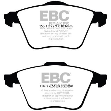 Bremsebelægning GREENSTUFF EBC BRAKES EBC Brakes