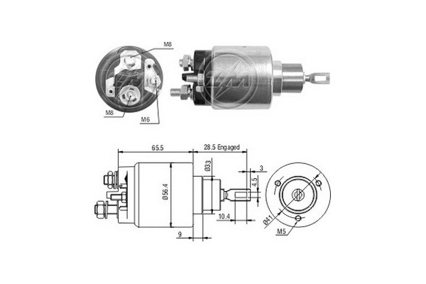 Magnetafbryder, starter 12V