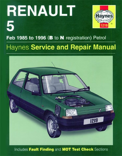 Servicebog - Haynes Reparationshåndbog, Renault 5 Benzin HAYNES Haynes