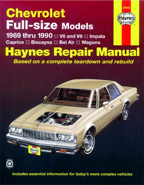 Haynes Reparationshåndbog, Chevrolet Full-size Sedans Haynes