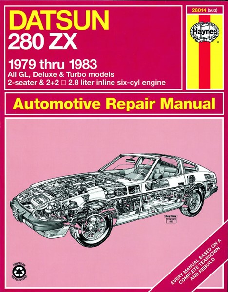 Servicebog - Haynes Reparationshåndbog, Datsun 280zx HAYNES Haynes