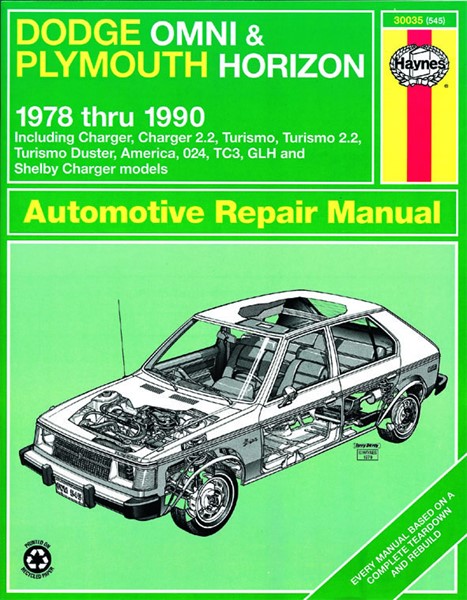 Haynes Reparationshåndbog, Dodge Omni/plymouth Horizon HAYNES Haynes
