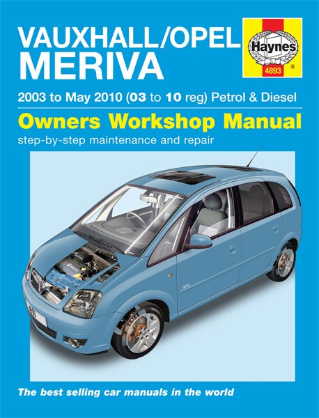 Servicebog - Haynes Reparationshåndbog, Vauxhall/opel Meriva HAYN Haynes