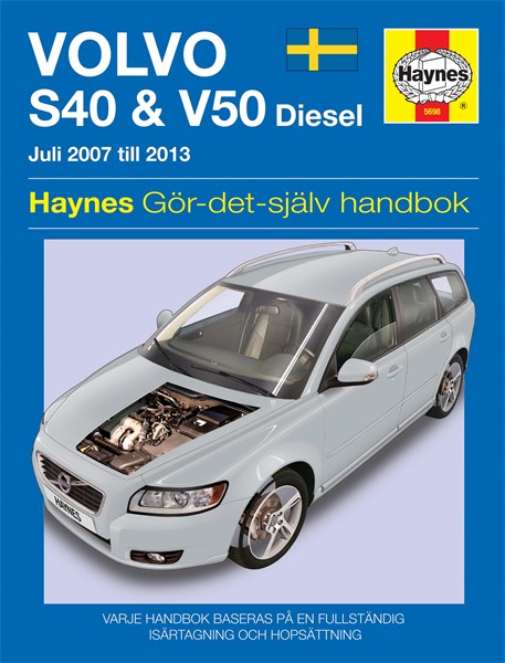 Servicebog - Haynes Reparationshåndbog, Volvo S40 & V50 Haynes