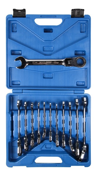 Skruenøgle/korta/tum 8-22mm 12pcs