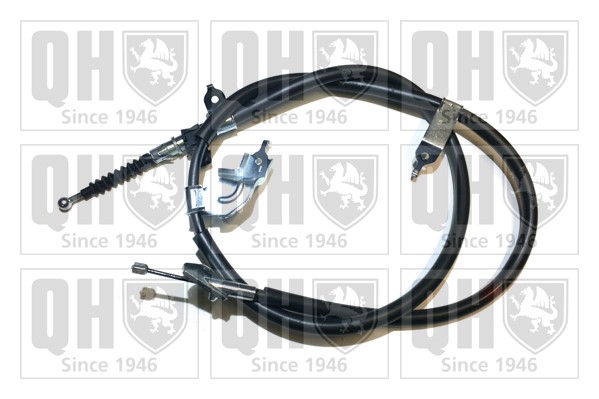 Håndbremsekabel, Bagved til venstre