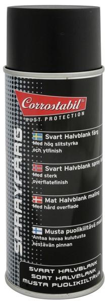 Spraymaling sort 400ml CORROSTABIL Corrostabil