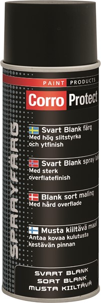 Spraymaling sort blank 400ml Corro Protect