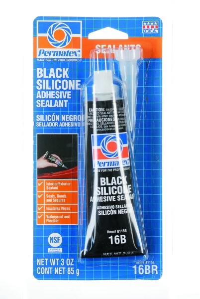 Sort RTV Silikone 80ml PERMATEX Permatex