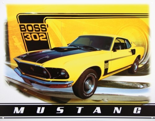 Pladeskilt/ford Mustang Boss302