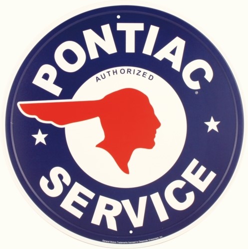 Pladeskilt/gm Pontiac Service