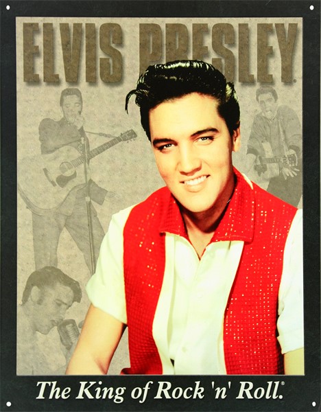 Pladeskilt/elvis Portrait