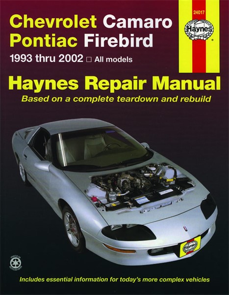 Haynes Reparationshåndbog, Chevrolet Camaro Pontiac Firebird Haynes
