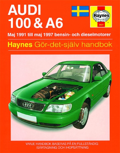 Servicebog - Haynes Reparationshåndbog, Audi 100 & A6 Haynes