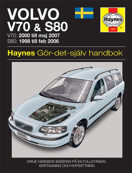 Servicebog - Haynes Reparationshåndbog, Volvo V70 & S80 Haynes