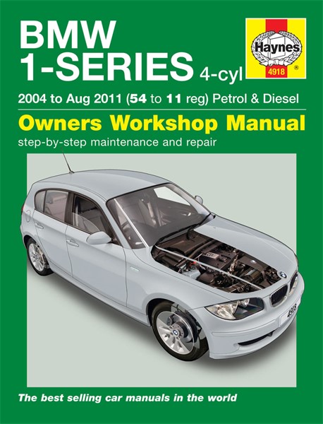 1-serie 4-cyl Benzin, Diesel Haynes Reparationshåndbog, Bmw Haynes