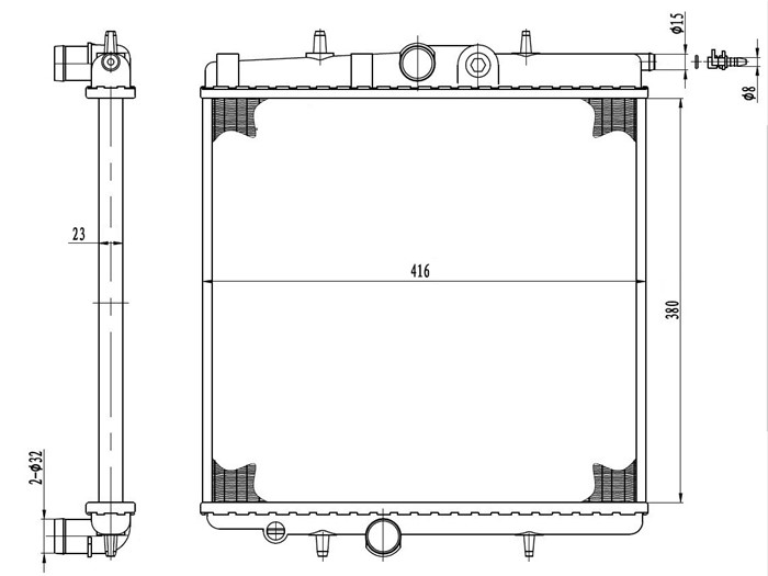Køler, motorkøling TYC TYC
