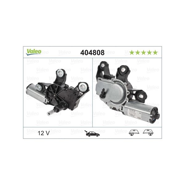 Viskermotor 12V, Bag, Venstre VALEO VALEO