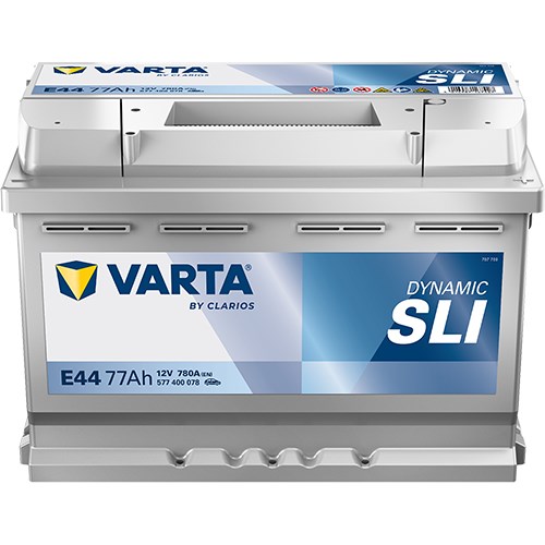 Startbatteri Varta Dynamic SLI E44 12V 77AH 780A, Bagagerum VARTA