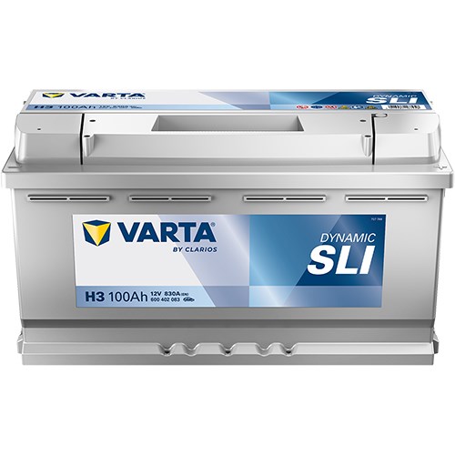 Startbatteri Varta Dynamic Sli H3 12v 100ah 830a, Bagagerum VARTA