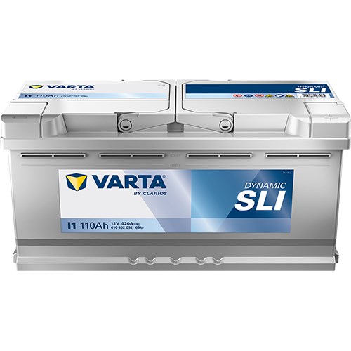 Startbatteri Varta Dynamic Sli I1 12v 110ah 920a, Bagagerum VARTA