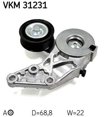 Strammehjul, kilerem, Midten SKF SKF