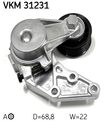 Strammehjul, kilerem, Midten SKF SKF