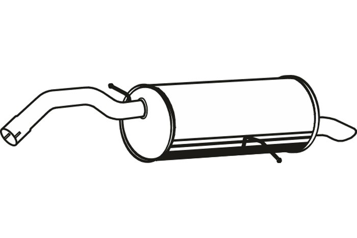 lyddæmper Bagerste, Bag