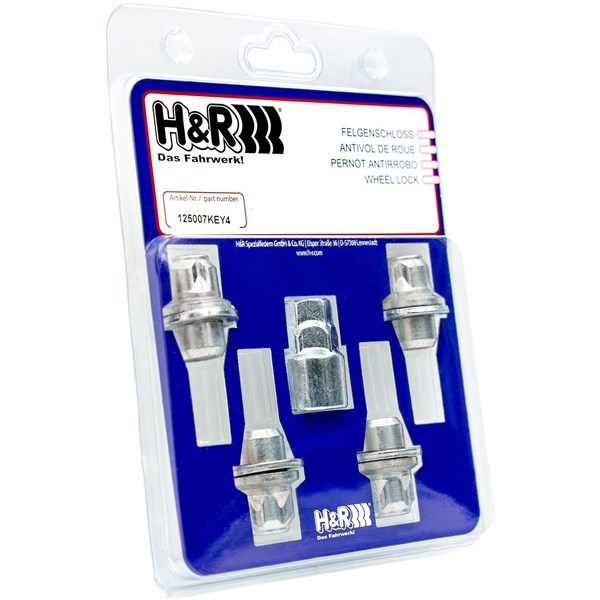 Wheel-Lock set wheel nut M12 conical seat 60° H&R SPEZIALFEDERN H&R Spezialfedern