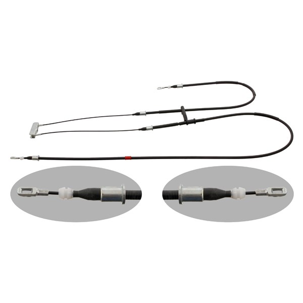 Håndbremsekabel, Bagved til højre, Bagved til venstre FEBI BILSTE FEBI BILSTEIN