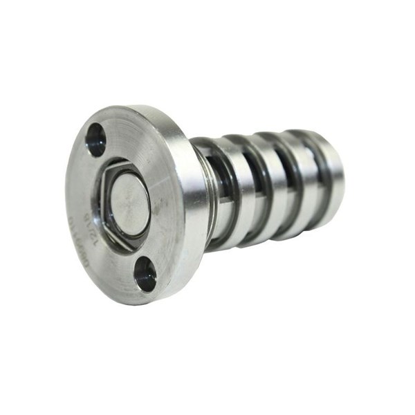 Styreventil, knastakselforstilling, Indgangsside