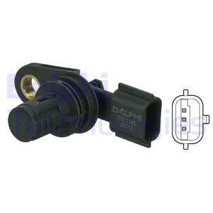 Sensor, knastakselposition, Indgangsside, Ved udstødning DELPHI DELPHI