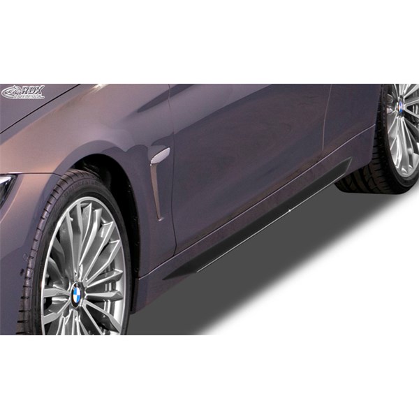 Sideskørter Slim BMW 4-Series F32/F33/F36 (ABS blank sort, Højre  RDX Racedesign