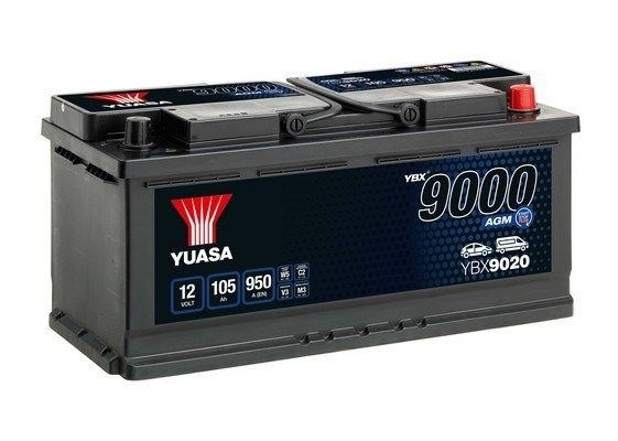 YBX9000 AGM Start Stop Plus Batteries 12V YUASA YUASA