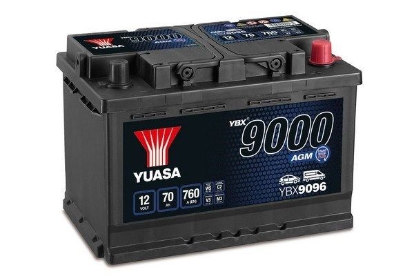 YBX9000 AGM Start Stop Plus Batteries YUASA