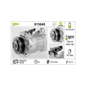 Kompressor, klimaanlæg 12V VALEO VALEO