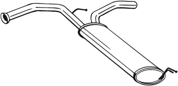 lyddæmper Bagerste BOSAL BOSAL