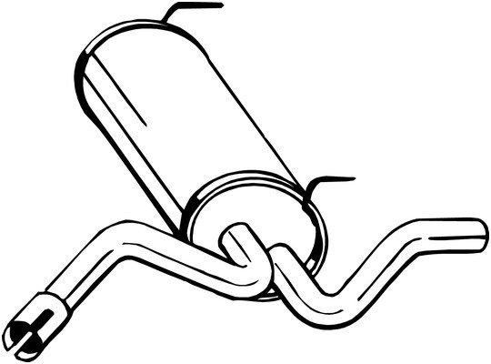 lyddæmper Bagerste BOSAL BOSAL